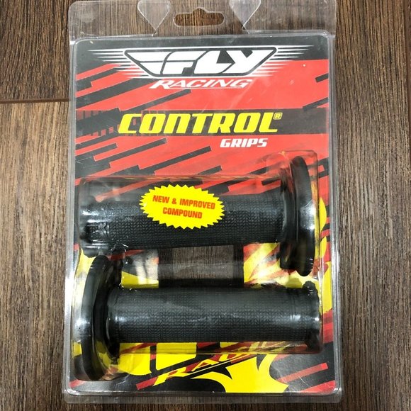 FLY RACING CONTROL Rubber Grips RACE LITE MEDIUM Shock Absorb GREY 24-3021 - Picture 1 of 8